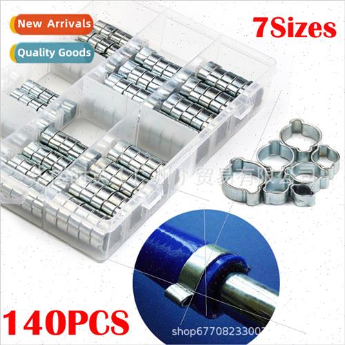 140PCS Boxed Double Earring Hoops Galvanized Clamps Sealing