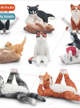 Cat model side lying cat sting cat playing kten static deskt