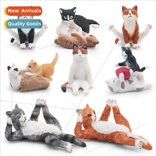 Cat model side lying cat sting cat playing kten static deskt
