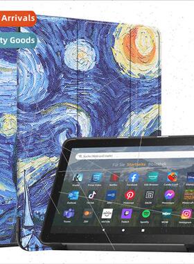 适用Kindle Fire8 Tablet Case HD8 Tri-Fold Colorful Protectiv