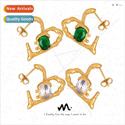 Europe grid does not lose color creative earrings tanium ste