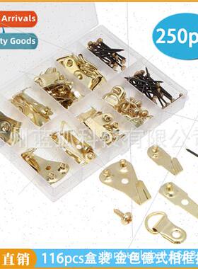 Decorative Picture Hooks 116PCS Boxed Set Gold German Pictur