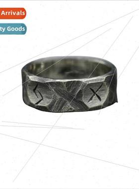 Vintage Viking Rune Ring Men Sam Hip Hop  Chill mple Rings