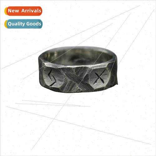 Vintage Viking Rune Ring Men Sam Hip Hop  Chill mple Rings