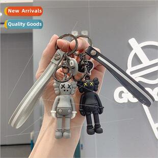 Violent bear kwas creative cute key chain silicone schoolbag