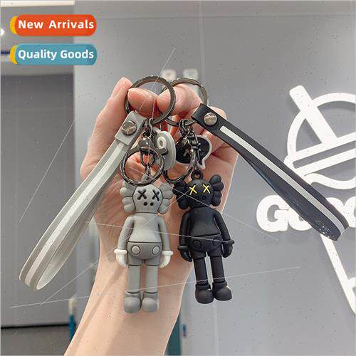 Violent bear kwas creative cute key chain silicone schoolbag