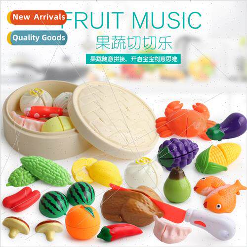 Children cut fru toys play house kchen combination vegetable