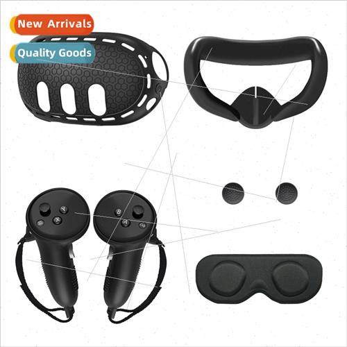 适用Meta quest3 silicone protective cover Q3 leakage mask VR