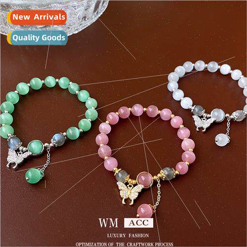 Zircon Butterfly Cat Eye Bracelet Fashion che Hundred String