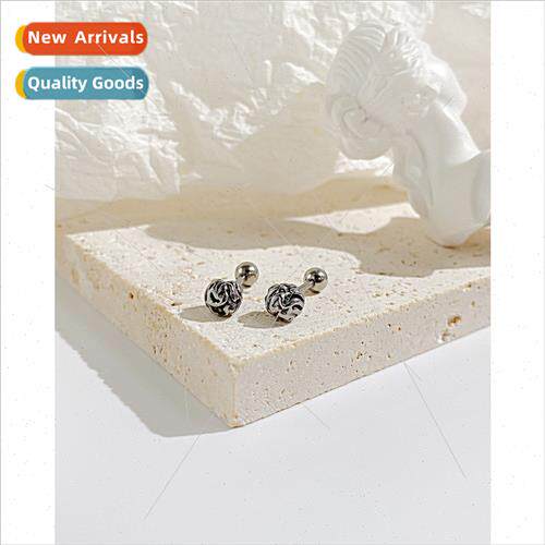 Korea Hundred irregular round bead earrings fashion men wome