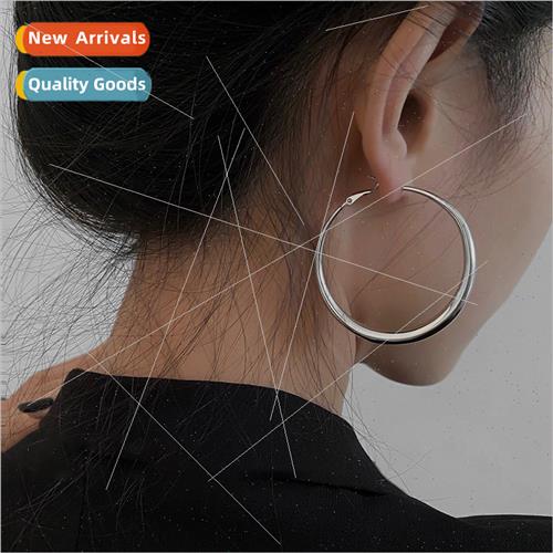 lver needle geometric circle earrings fashion commuter simpl