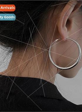 lver needle geometric circle earrings fashion commuter simpl