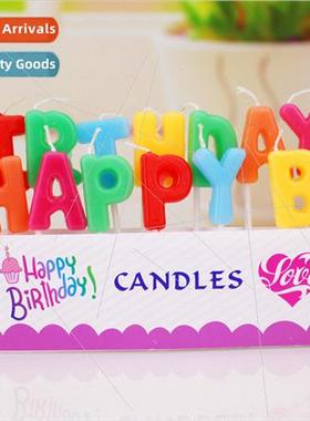 Children Birthday Candle PVC boxed solid color happy birthda