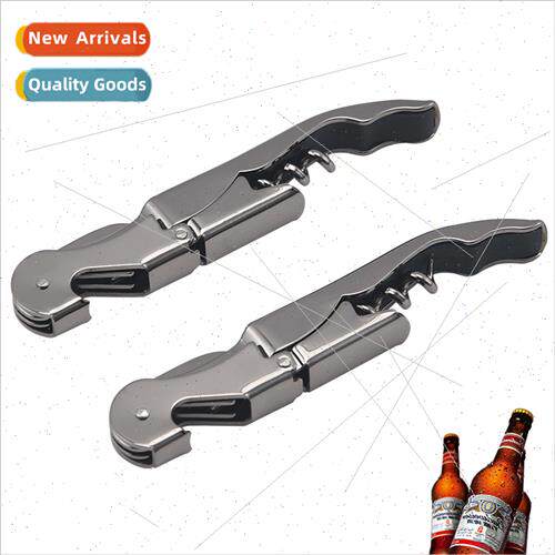 Electroplated gun black multifunction wine bottle opener sta