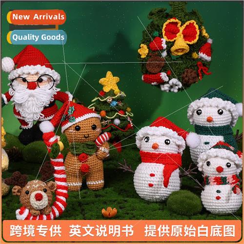 HKn Wool Santa Claus Christmas Tree Gnome Christmas Fawn Sno
