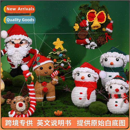 HKn Wool Santa Claus Christmas Tree Gnome Christmas Fawn Sno