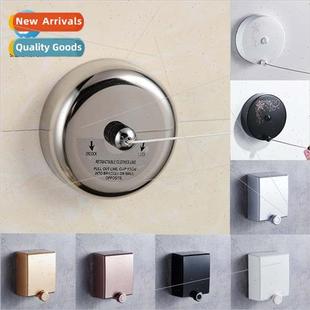 304 Wall-mounted Clothesline No-hole Retractable Wire Rope B