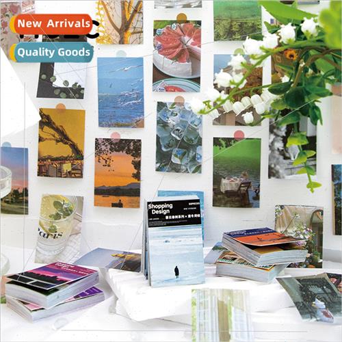 Twilight clouds spring es material book lerary ins view hand