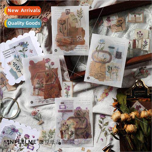 PET sticker pack garden seasons plants flowers handbook mate