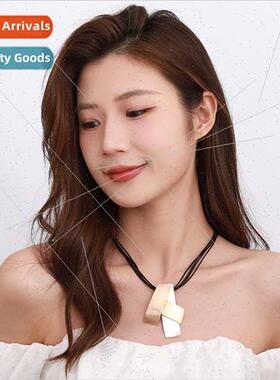 Europe Premium Color Clash Irregular Geometric Alloy Accesso