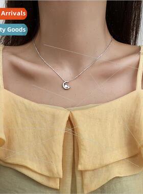 Hipster Korea semi-circle flash diamond collarbone chain sim