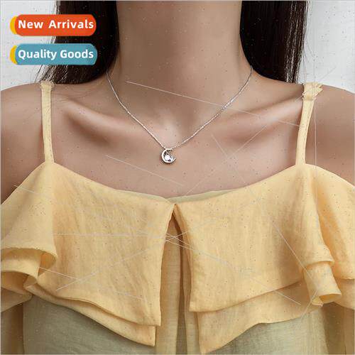 Hipster Korea semi-circle flash diamond collarbone chain sim