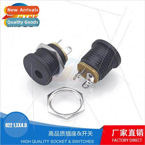 DC022 Round Power Holder Threaded DC Power Socket DC-022 Ver