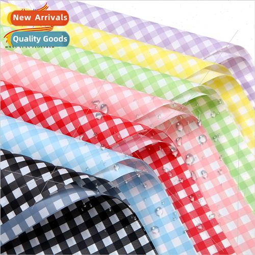 Youth Checkered Hansel Paper Full Edge Flower Packaging Mate