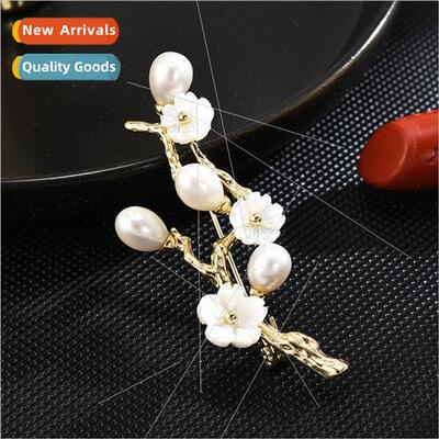 Classic Cherry Blossom Branch Sweet Elegant Brooch xury Fine