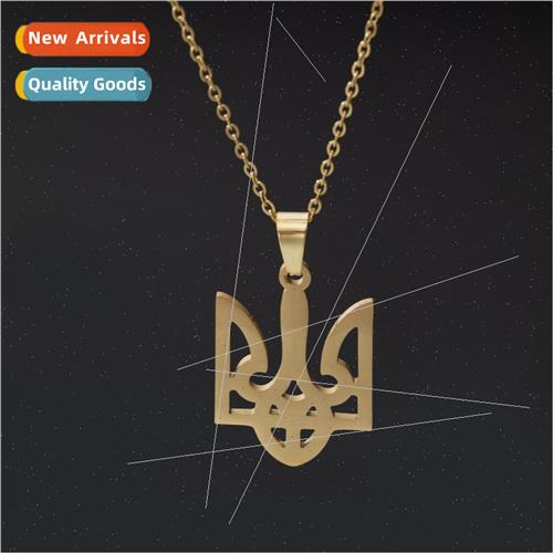 Men Women Fashion Trend Ukraine  Symbol Hollowed Out Stainle