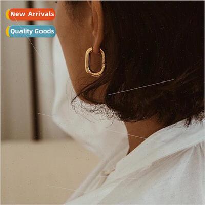 Europe mple U-shaped Earring Clasps Fashion Oval Metal ne Ea