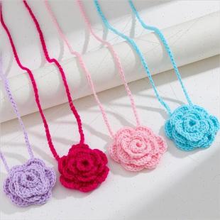 Floral Crochet Handmade Europe Necklace Corsages Sho