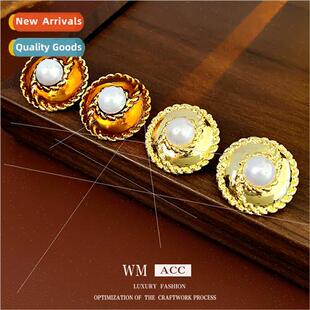 lver metal vintage earr round earrings drop oil needle pearl
