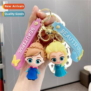 Frozen Princess Elsa key chain cute doll car key pendant cou