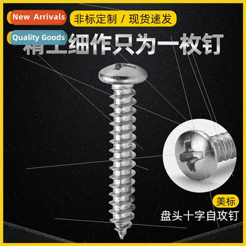 6# 304 American Pan Head Phillips Tapping Screws Round Head