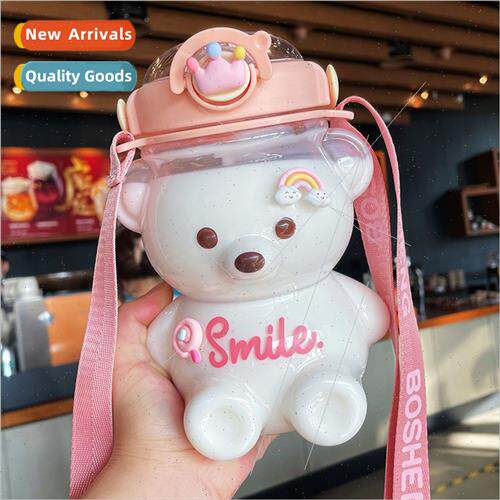 Bear water cup plastic female high value straw cup female cu