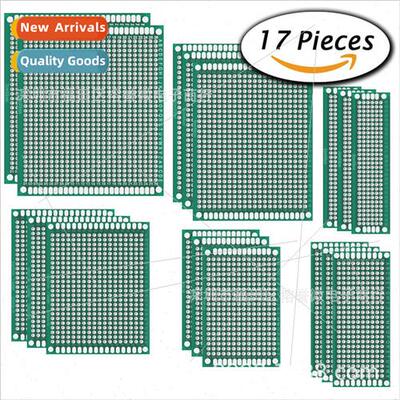 17PCS Double Sided PCB Board Prototyping Kit适用DIY 6 Sizes