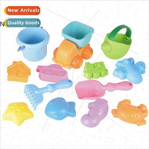 Children soft rubber beach toys set water toys mesh bag pack