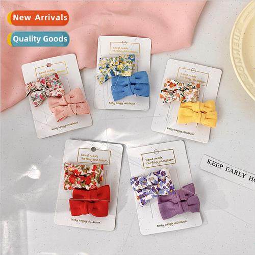 Korea children hair accessories cloth flowers hair clips new