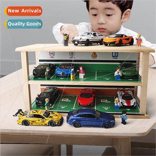 1:32 simulation garage scene play house toy car model wooden