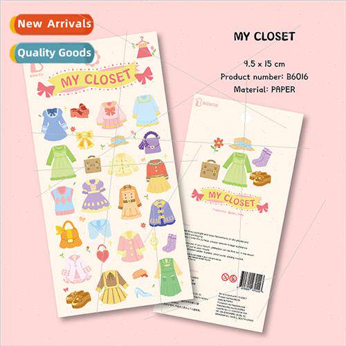 Korea girl closet B6016 cute clothes material decorative pap