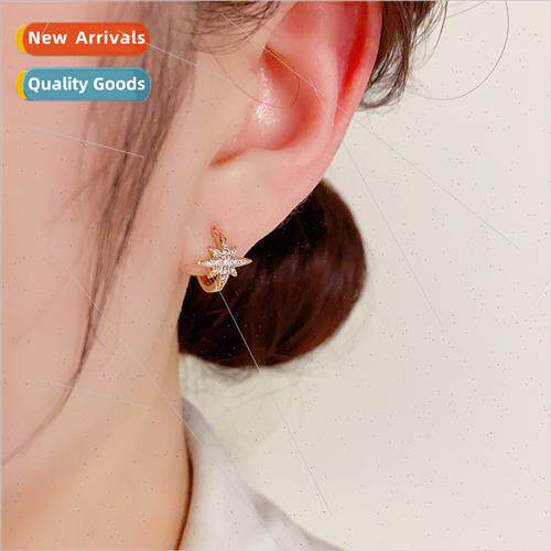 Tiny star earring clasp niche premium earrings 2023 new fash