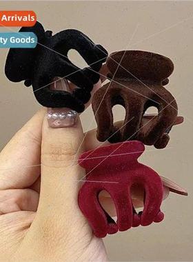 New flocked hair clips high ponytail fixed artifacts small g