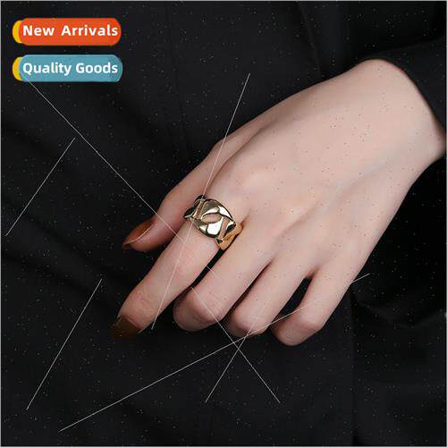Europe irregular hollow three-dimensional opening ring femal