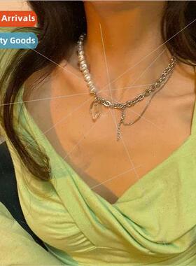 Koreains tide sweet cool hottie necklace female niche hundre