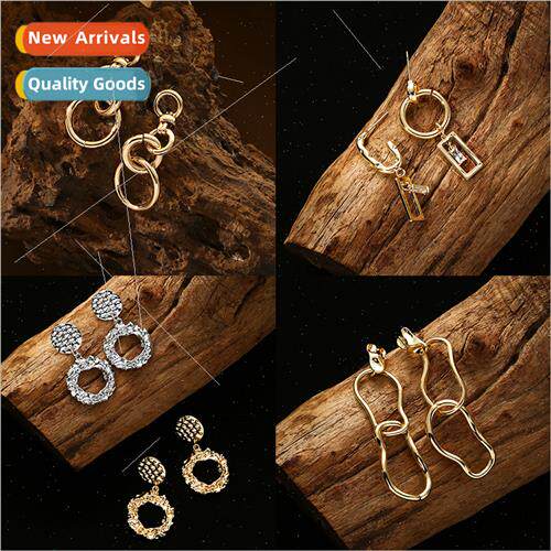 Long earrings simple ins jewelry asymmetric earrings fashion