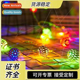 LED Moroccan ball battery box light string Christmas holiday