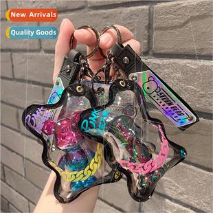 Dazzle Explorer Violent Bear keychain cute doll car accessor