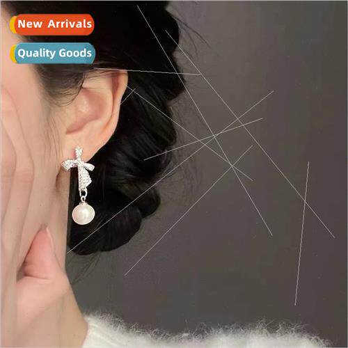 mple small pearl earrings new tide Korea French hundred earr