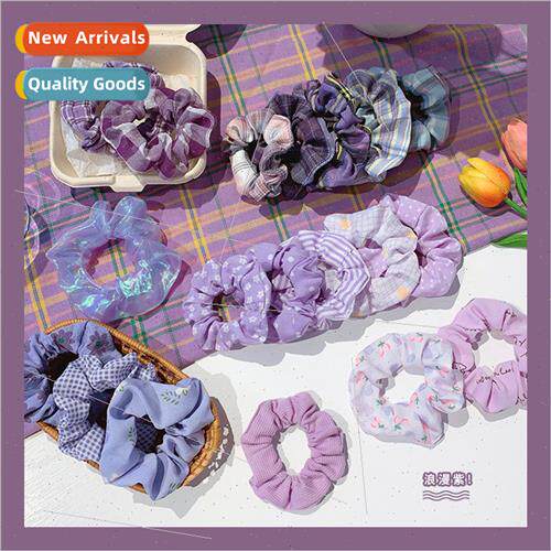 Purple large intestine hair bKorea headdress fairy hair acce